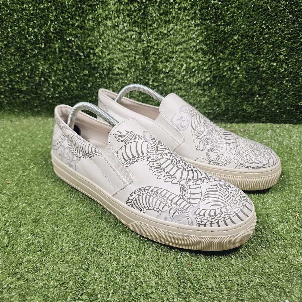 Tod's Limited Edition Saira Hunjan Tattoo Leather Sneakers Womens 11.5 Mens 8.5